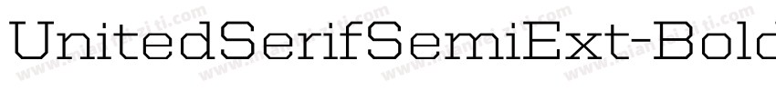 UnitedSerifSemiExt-Bold字体转换