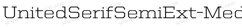 UnitedSerifSemiExt-Medium字体转换