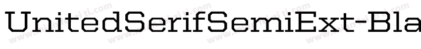 UnitedSerifSemiExt-Black字体转换