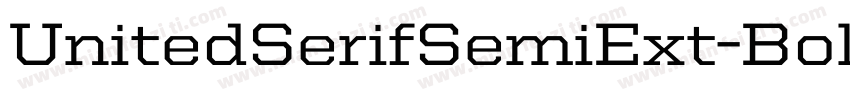 UnitedSerifSemiExt-Bold字体转换
