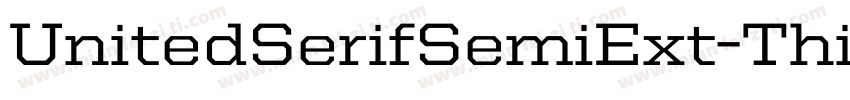 UnitedSerifSemiExt-Thin字体转换