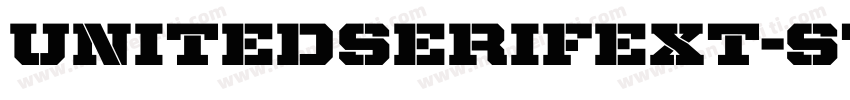 UnitedSerifExt-Stencil字体转换