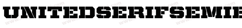 UnitedSerifSemiExt-Black字体转换