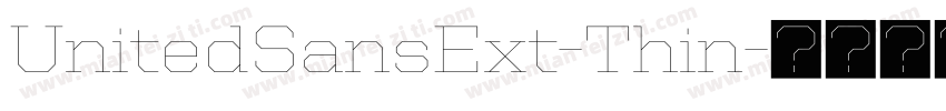UnitedSansExt-Thin字体转换