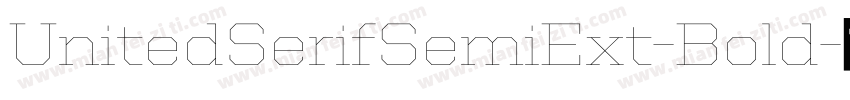 UnitedSerifSemiExt-Bold字体转换