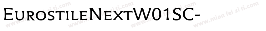 EurostileNextW01SC字体转换