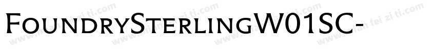 FoundrySterlingW01SC字体转换