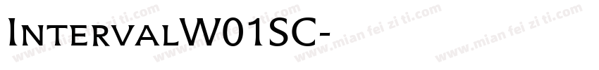 IntervalW01SC字体转换