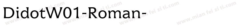 DidotW01-Roman字体转换