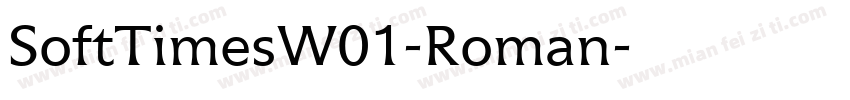 SoftTimesW01-Roman字体转换
