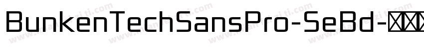 BunkenTechSansPro-SeBd字体转换