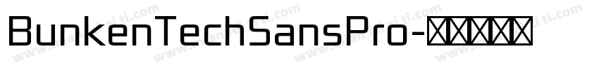 BunkenTechSansPro字体转换