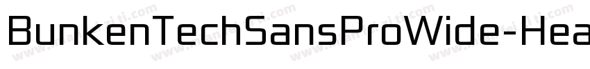 BunkenTechSansProWide-Heavy字体转换