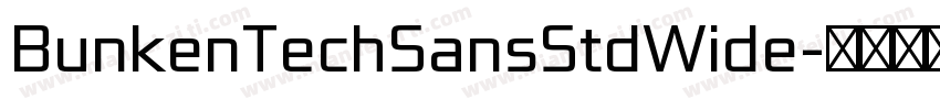 BunkenTechSansStdWide字体转换