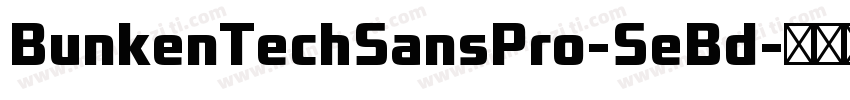 BunkenTechSansPro-SeBd字体转换