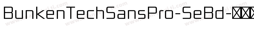 BunkenTechSansPro-SeBd字体转换