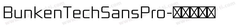BunkenTechSansPro字体转换