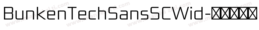 BunkenTechSansSCWid字体转换