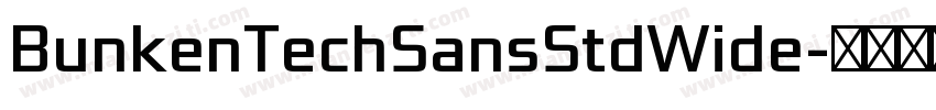 BunkenTechSansStdWide字体转换