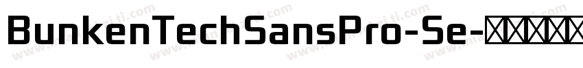 BunkenTechSansPro-Se字体转换