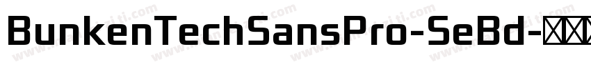 BunkenTechSansPro-SeBd字体转换