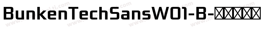 BunkenTechSansW01-B字体转换