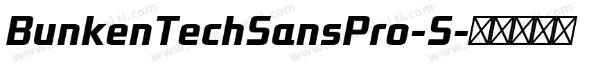 BunkenTechSansPro-S字体转换