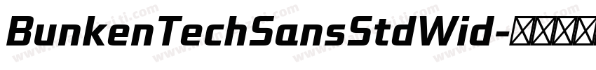 BunkenTechSansStdWid字体转换