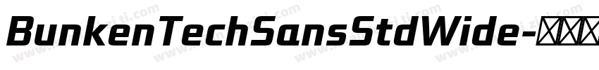 BunkenTechSansStdWide字体转换