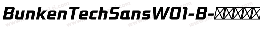 BunkenTechSansW01-B字体转换