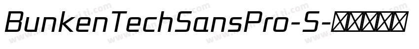 BunkenTechSansPro-S字体转换