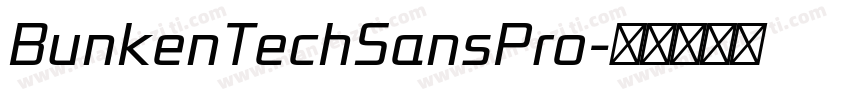 BunkenTechSansPro字体转换