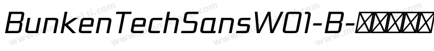 BunkenTechSansW01-B字体转换