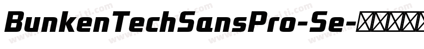 BunkenTechSansPro-Se字体转换