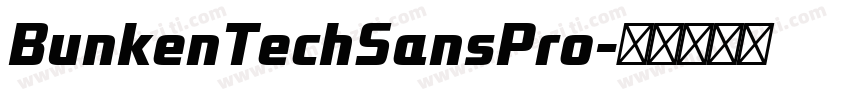 BunkenTechSansPro字体转换