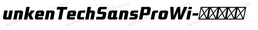 unkenTechSansProWi字体转换