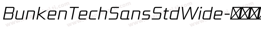 BunkenTechSansStdWide字体转换