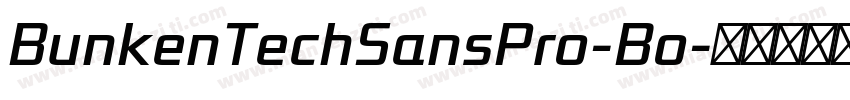 BunkenTechSansPro-Bo字体转换