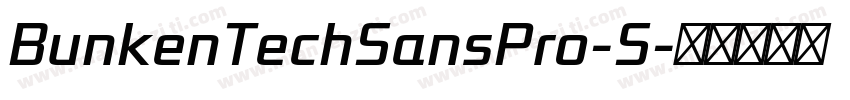 BunkenTechSansPro-S字体转换