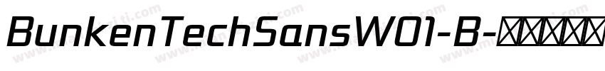 BunkenTechSansW01-B字体转换