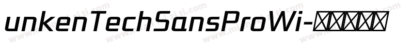 unkenTechSansProWi字体转换