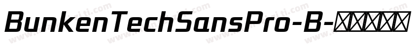 BunkenTechSansPro-B字体转换