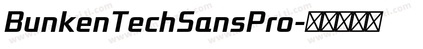 BunkenTechSansPro字体转换