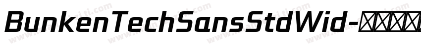 BunkenTechSansStdWid字体转换
