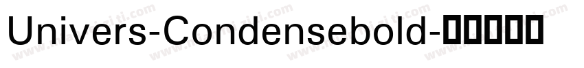 Univers-Condensebold字体转换