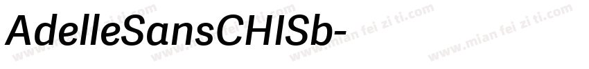AdelleSansCHISb字体转换