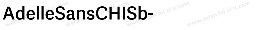 AdelleSansCHISb字体转换