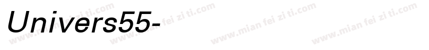 Univers55字体转换