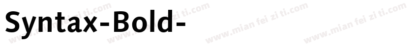 Syntax-Bold字体转换