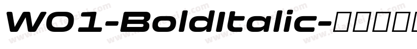 W01-BoldItalic字体转换